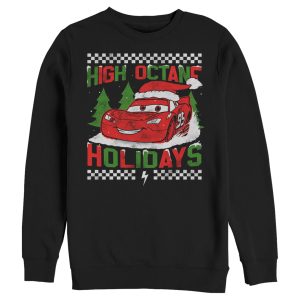 Men’s Cars Lightning McQueen High Octane Holidays Sweatshirt