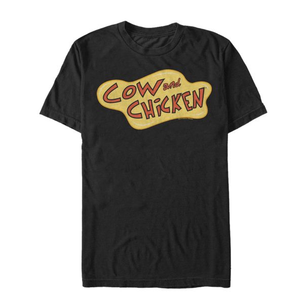 Men’s Cow and Chicken Text Logo T-Shirt