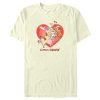 Men’s Cow and Chicken Valentine’s Day Heart Hug T-Shirt