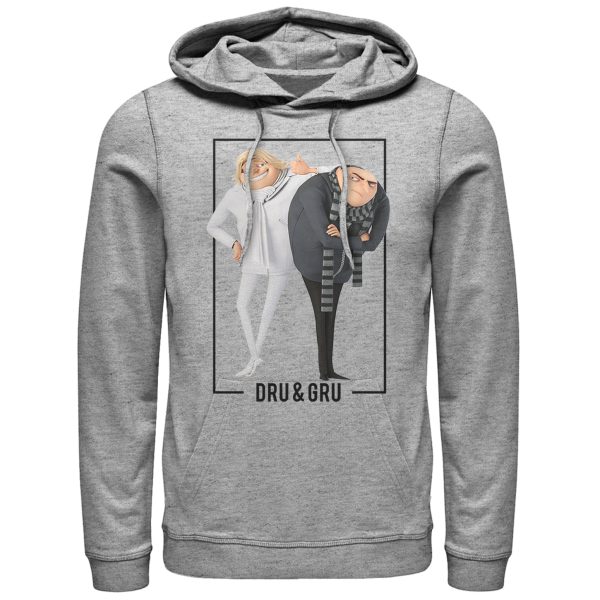 Men’s Despicable Me 3 Dru and Gru Brothers Pull Over Hoodie