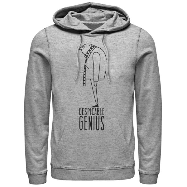 Men’s Despicable Me Evil Genius Gru Profile Pull Over Hoodie