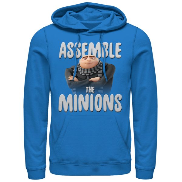 Men’s Despicable Me Gru Assemble the Minions Pull Over Hoodie