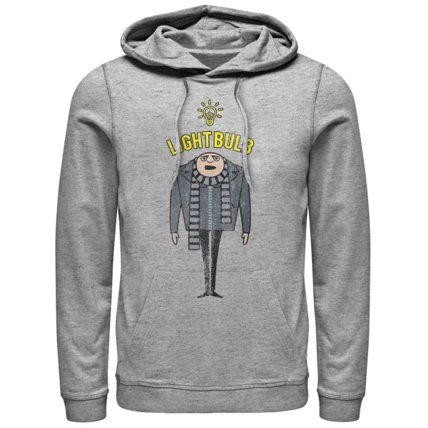 Men’s Despicable Me Gru Lightbulb Pull Over Hoodie