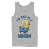 Men’s Despicable Me I’m One in Minion Tank Top