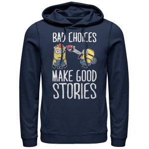 Men’s Despicable Me Minion Bad Choices Pull Over Hoodie