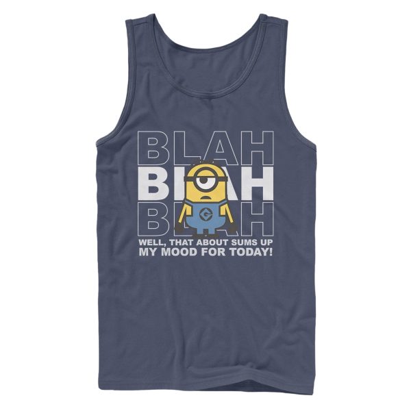 Men’s Despicable Me Minion Blah Mood Today Tank Top