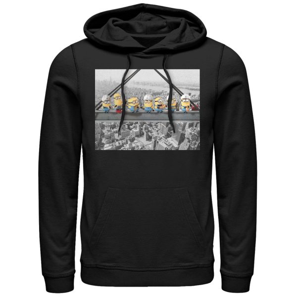 Men’s Despicable Me Minion Construction Lunch Pull Over Hoodie