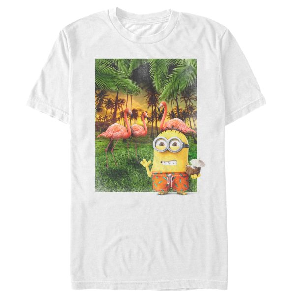 Men’s Despicable Me Minion Flamingo Vacation T-Shirt