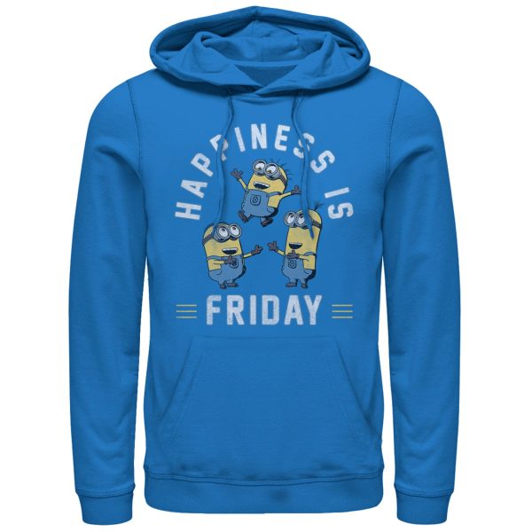 Men’s Despicable Me Minion Happiness is Friday Pull Over Hoodie