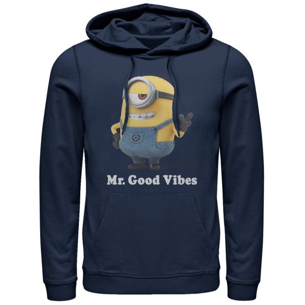 Men’s Despicable Me Minion Mr. Good Vibes Pull Over Hoodie