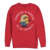 Men’s Despicable Me Minion My Opinion Sweatshirt