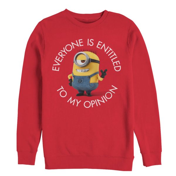 Men’s Despicable Me Minion My Opinion Sweatshirt