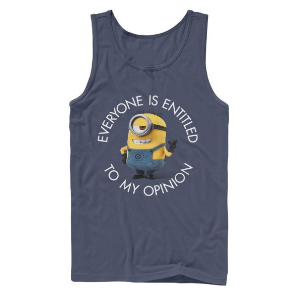 Men’s Despicable Me Minion My Opinion Tank Top