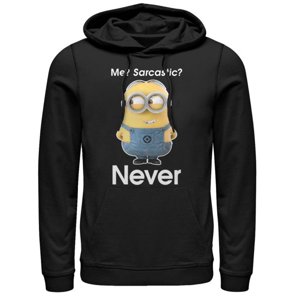 Men’s Despicable Me Minion Never Sarcastic Pull Over Hoodie