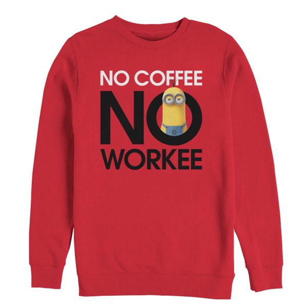 Men’s Despicable Me Minion No Coffee Sweatshirt