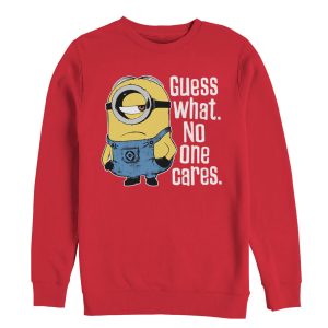 Men’s Despicable Me Minion No One Cares Sweatshirt