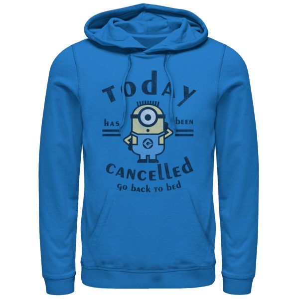 Men’s Despicable Me Minion Today Cancelled Pull Over Hoodie