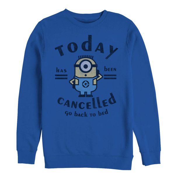 Men’s Despicable Me Minion Today Cancelled Sweatshirt