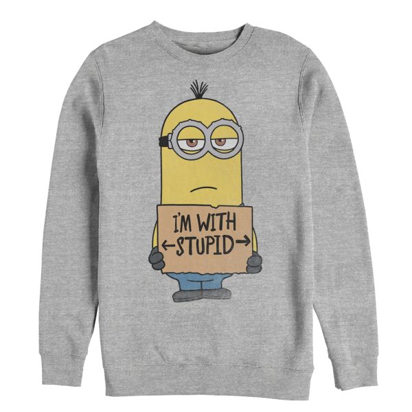 Men’s Despicable Me Minion With Stupid Sweatshirt