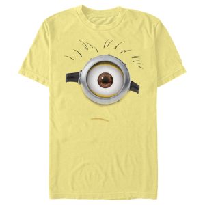Men’s Despicable Me Minions Carl Sad Big Face T-Shirt