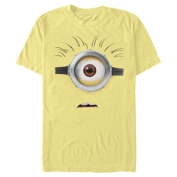 Men’s Despicable Me Minions Shocked Face Minion Carl Big Face T-Shirt