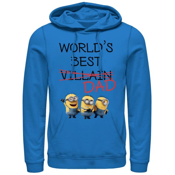 Men’s Despicable Me Minions World’s Best Villain Dad Pull Over Hoodie