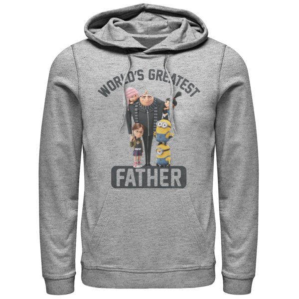 Men’s Despicable Me World’s Greatest Father Pull Over Hoodie