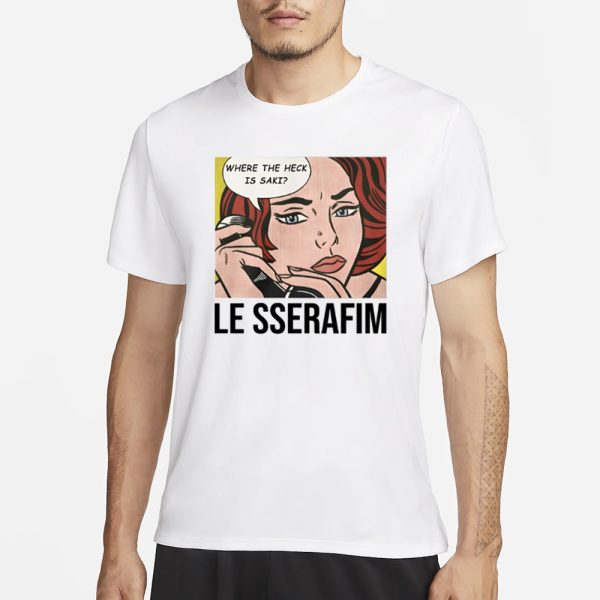 1-800-Hot-N-Fun Where The Heck Is Saki Le Sserafim T-Shirt