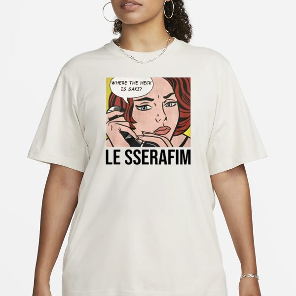 1-800-Hot-N-Fun Where The Heck Is Saki Le Sserafim T-Shirt