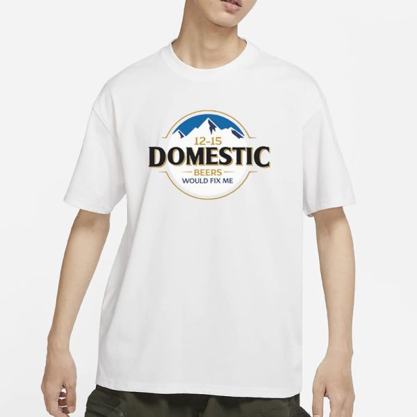 12-15 Domestic Beers Would Fix Me T-Shirt