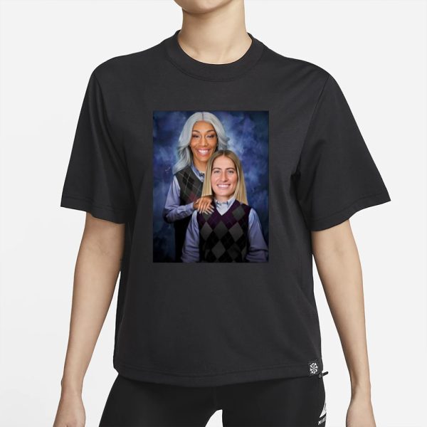 A’ja Wilson and Kate Martin Las Vegas Aces Step Sisters T-Shirt