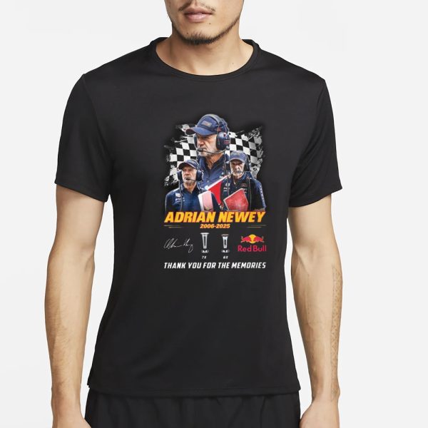 Adrian Newey 2006-2025 Thank You For The Memories T-Shirt