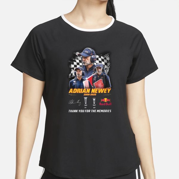 Adrian Newey 2006-2025 Thank You For The Memories T-Shirt