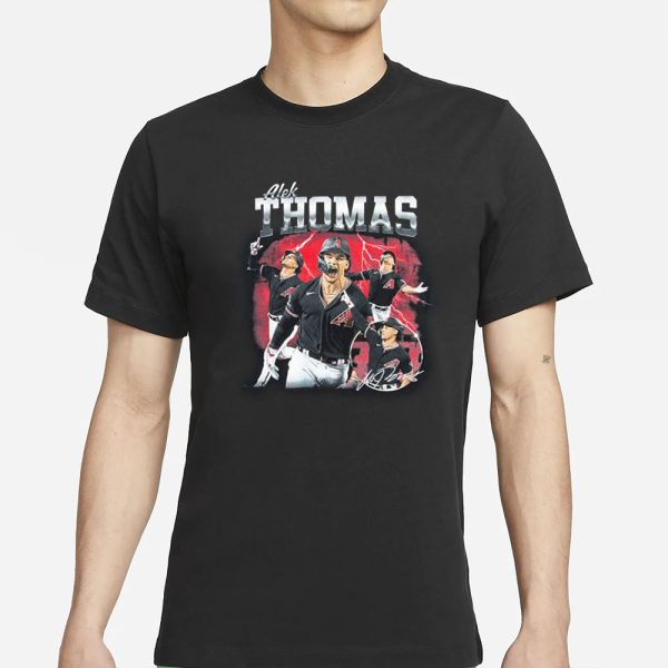 Alek Thomas NLCS Game 4 home run trot T-Shirt Giveaway 2024