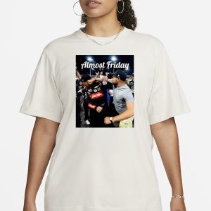 Almost Friday Nascar Ricky Stenhouse Jr Punches Kyle Busch T Shirt 2