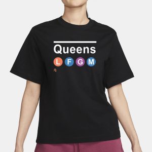 Athlete Logos Queens Lfgm Purple T Shirt 2