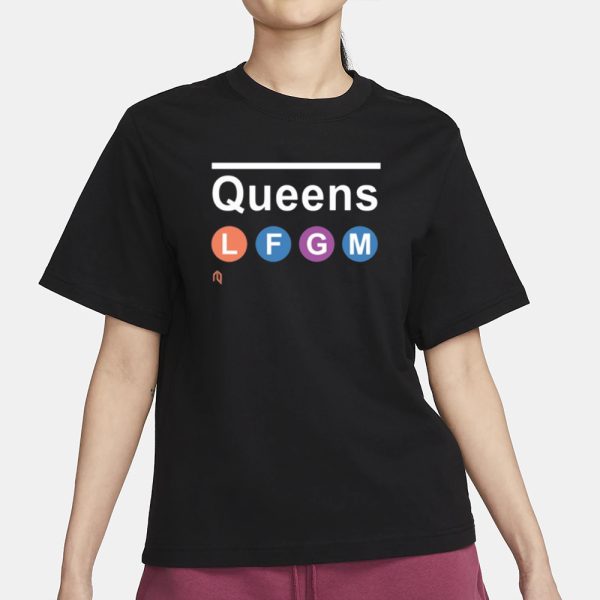 Athlete Logos Queens Lfgm Purple T-Shirt