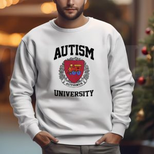 Autism University Crewneck Sweatshirt T shirt Hoodie Long Sleeve T shirt 1