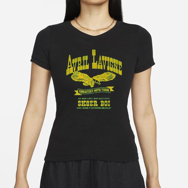 Avril Lavigne Greatest Hits Tour Sk8er Boi T-Shirt