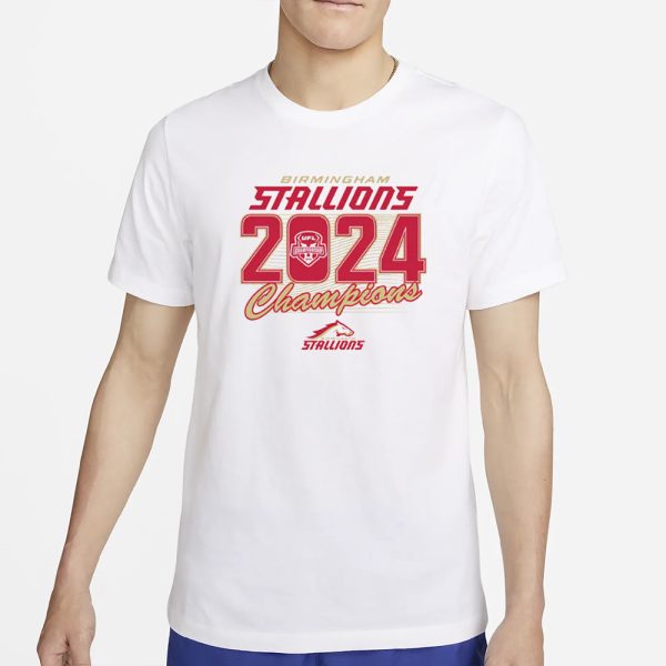 BIRMINGHAM STALLIONS 2024 UFL CHAMPIONS T-SHIRT