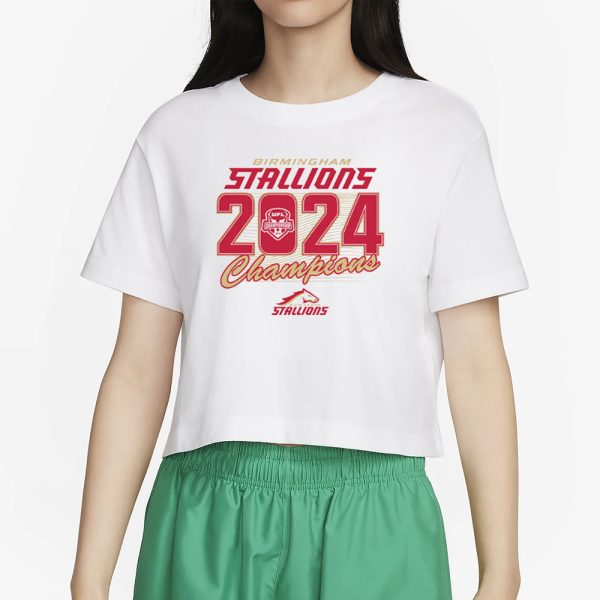 BIRMINGHAM STALLIONS 2024 UFL CHAMPIONS T-SHIRT