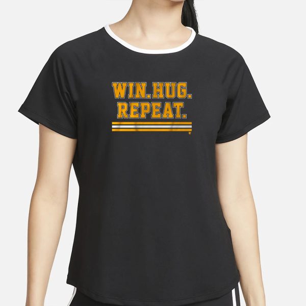 BOSTON HOCKEY WIN HUG REPEAT T-SHIRT