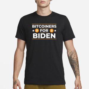 Bitcoiners For Biden Bitcoin T Shirt 1