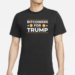 Bitcoiners For Trump Bitcoin T Shirt 1