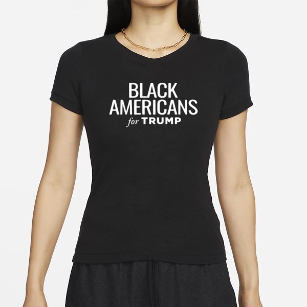 Black Americans for Trump Black T-Shirt