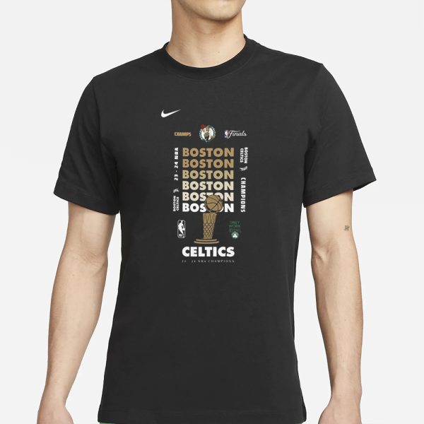 Boston Celtics Nike NBA Champions Expressive-T-Shirt