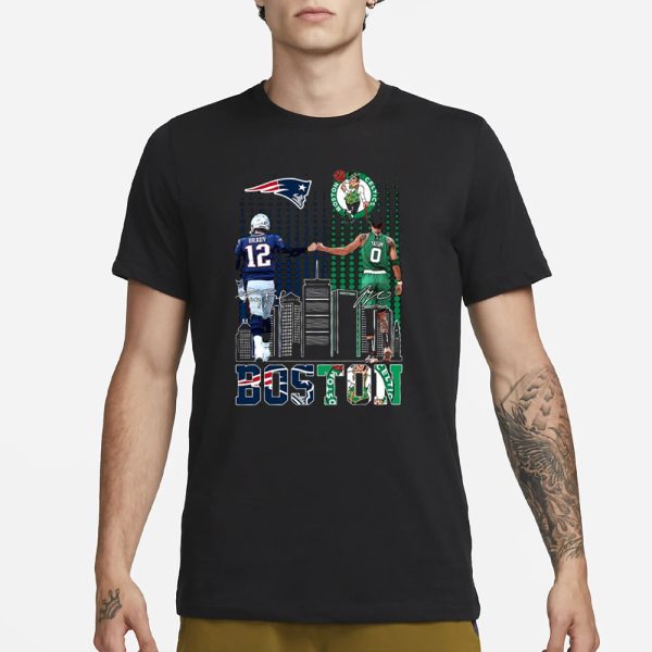 Boston Sports Teams Tom Brady And Jayson Tatum T-Shirt