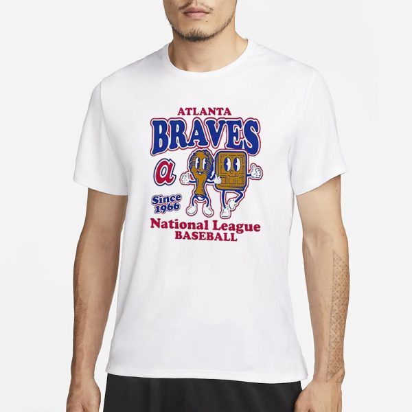 Braves Mitchell And Ness Cooperstown Collection Food Concessions T-Shirt