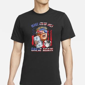 Busch Light Make 4th of July Great Again Trump T Shirt 1
