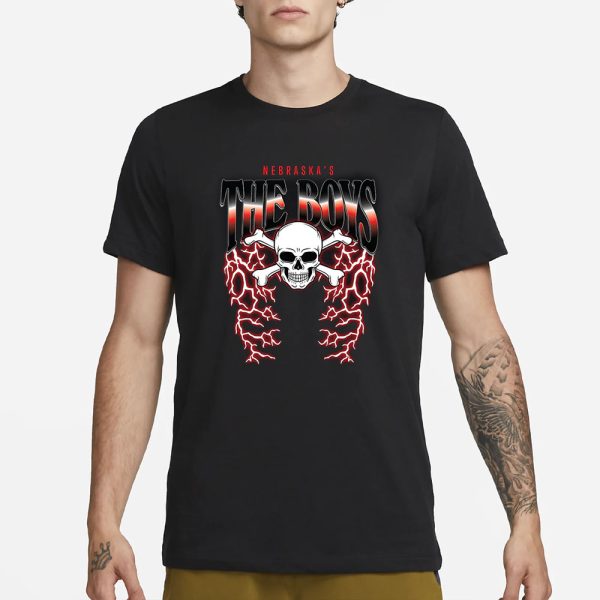 Bussin’ With The Boys THE BOYS NB SKULL LIGHTNING T-Shirt